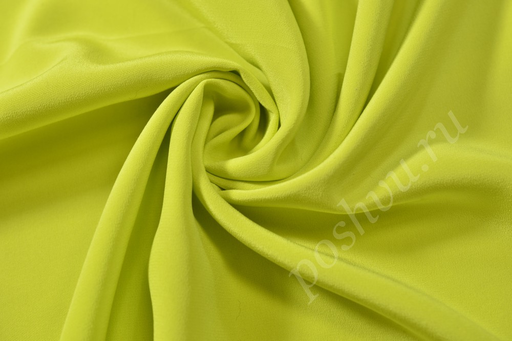 Шёлковая ткань лимонного цвета