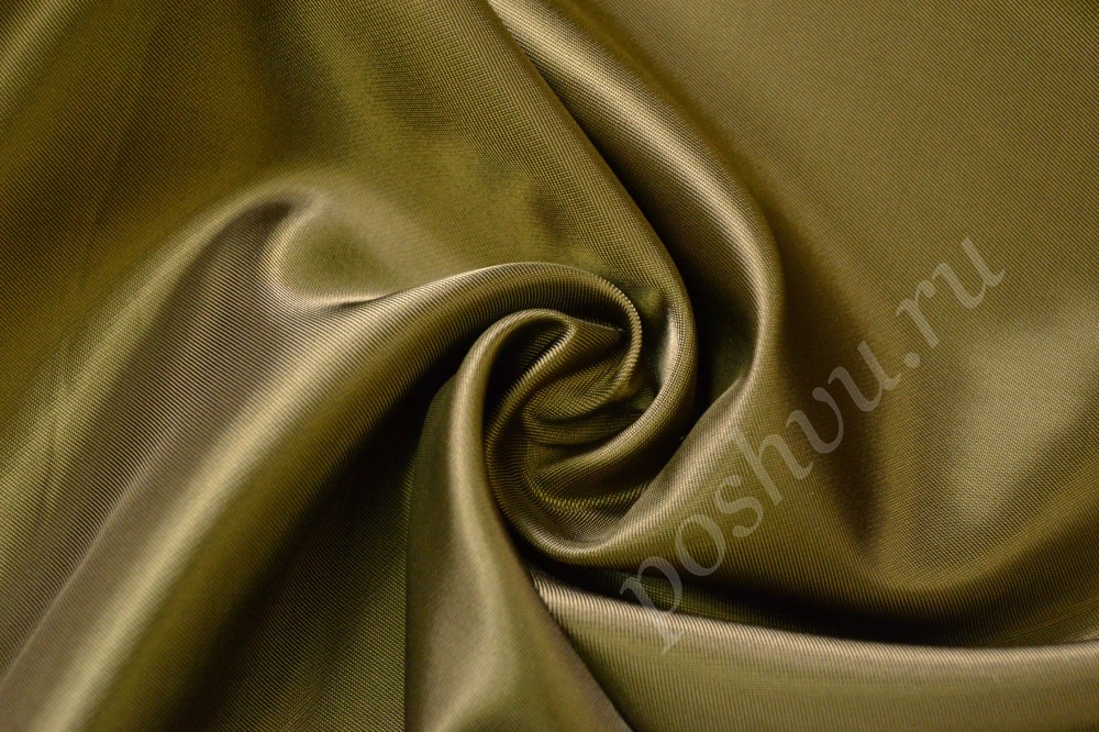 Подкладочная ткань темно-оливкового цвета