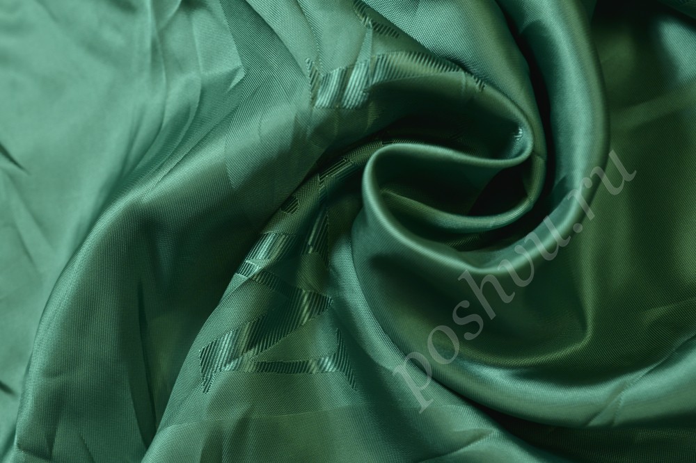 Подкладочная ткань зелёного цвета