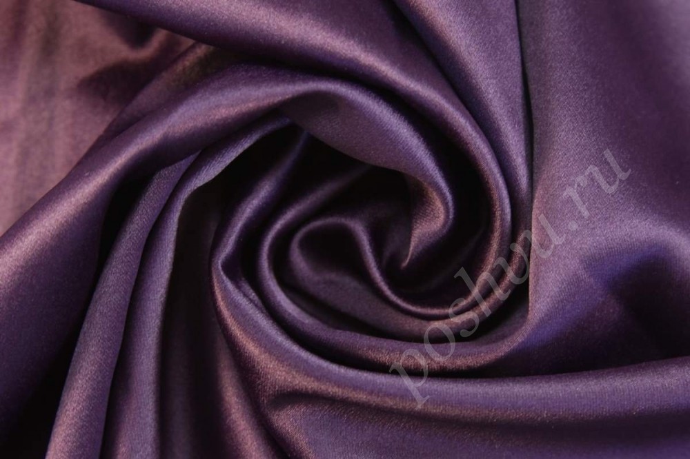 Атлас плотный Luxe пурпурного цвета