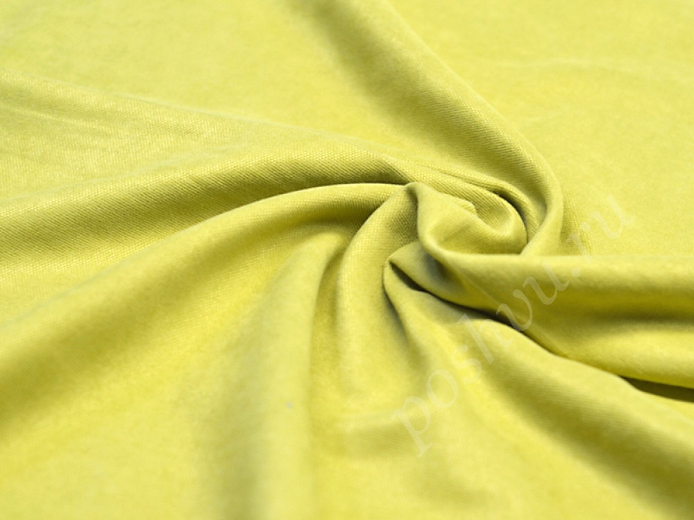Портьерная ткань DREAM лимонного цвета (260г/м2)