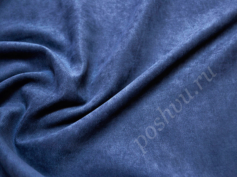 Портьерная ткань DREAM синего цвета (260г/м2)