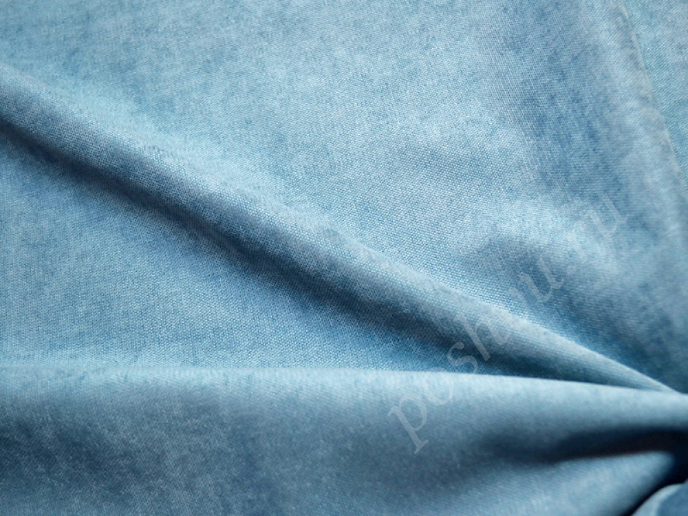 Портьерная ткань DREAM темно-голубого цвета (260г/м2)