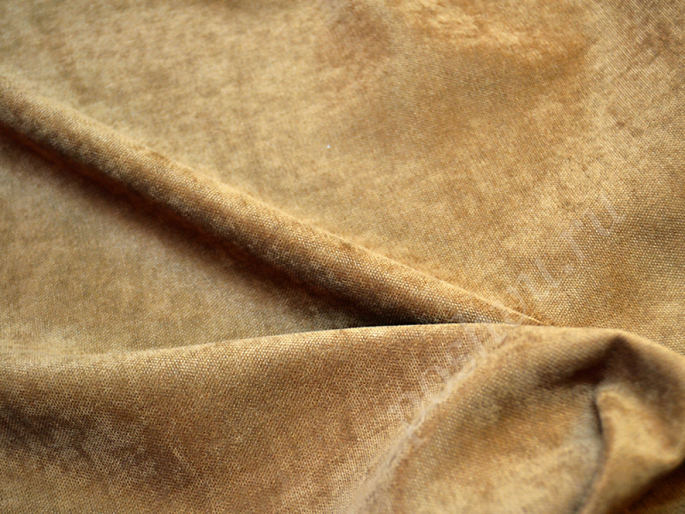 Портьерная ткань DREAM желто-коричневого цвета (260г/м2)
