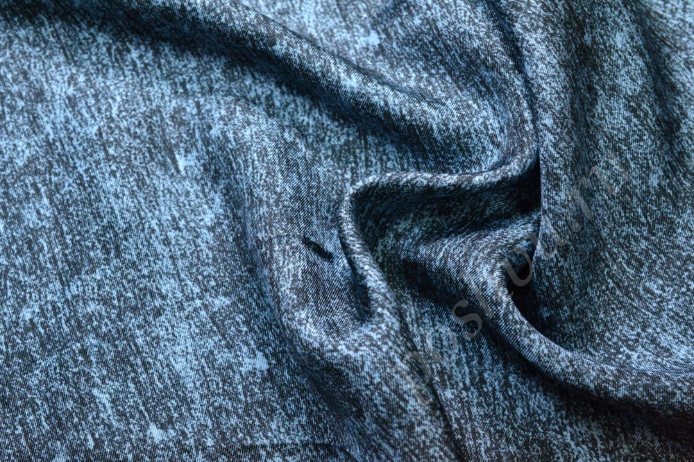 Ткань шелк принтованный с джинсовым узором