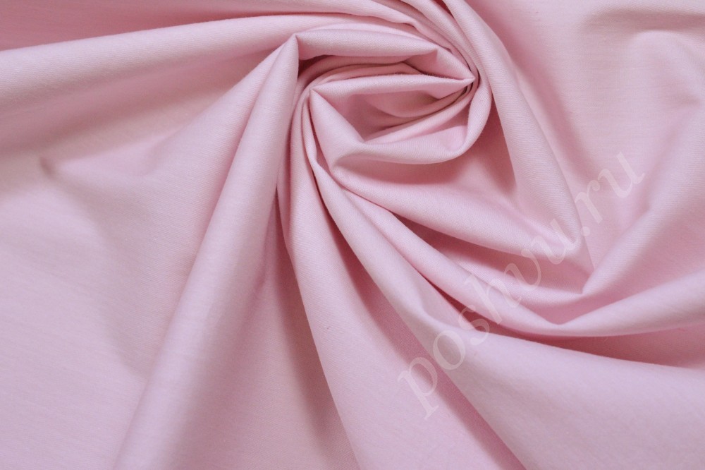 Ткань поплин розового цвета