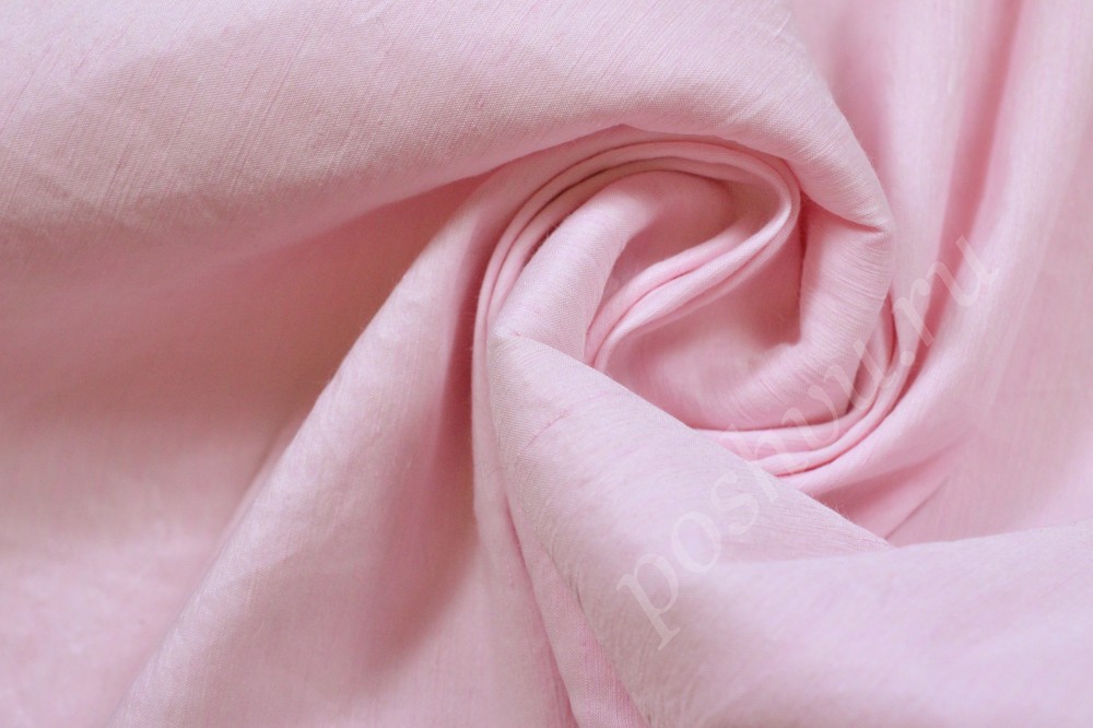Ткань лен нежно-розового цвета