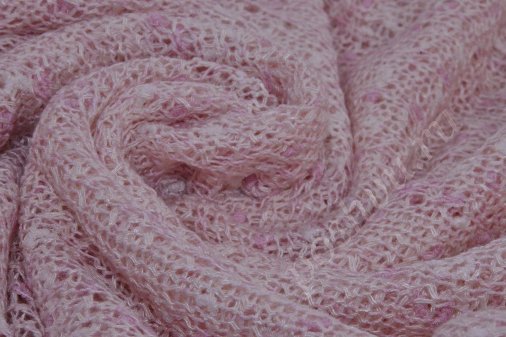 Трикотажная ткань нежно-розового цвета