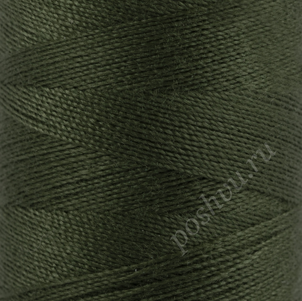 Швейные нитки (полиэстер) 40/2 "Gamma" 400 я 1 шт 365 м №419 зеленоватый хаки