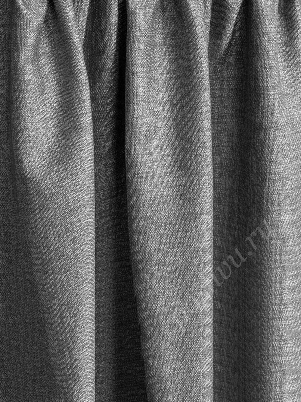 Ткань портьерная рогожка ROUND серого цвета