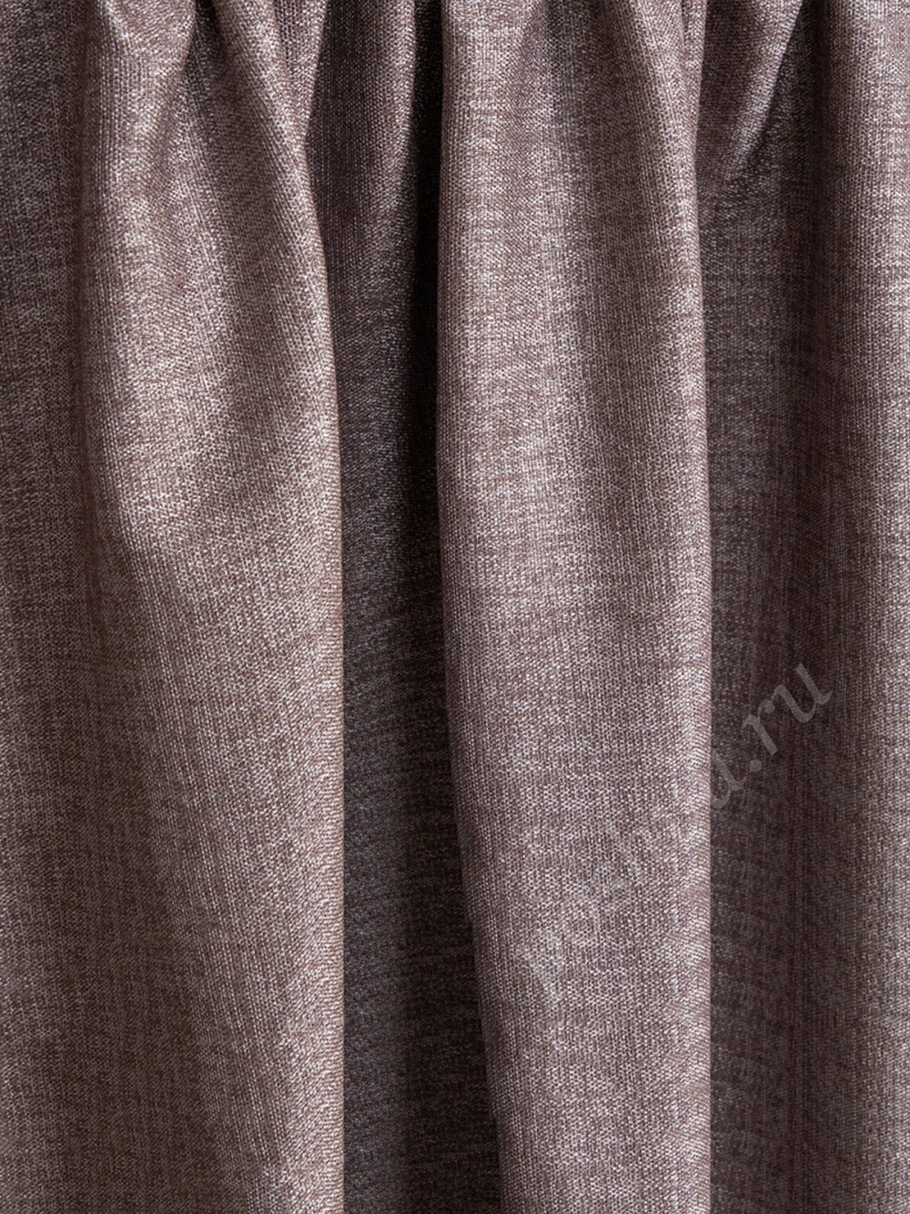Ткань портьерная рогожка ROUND темно-бежевый цвет