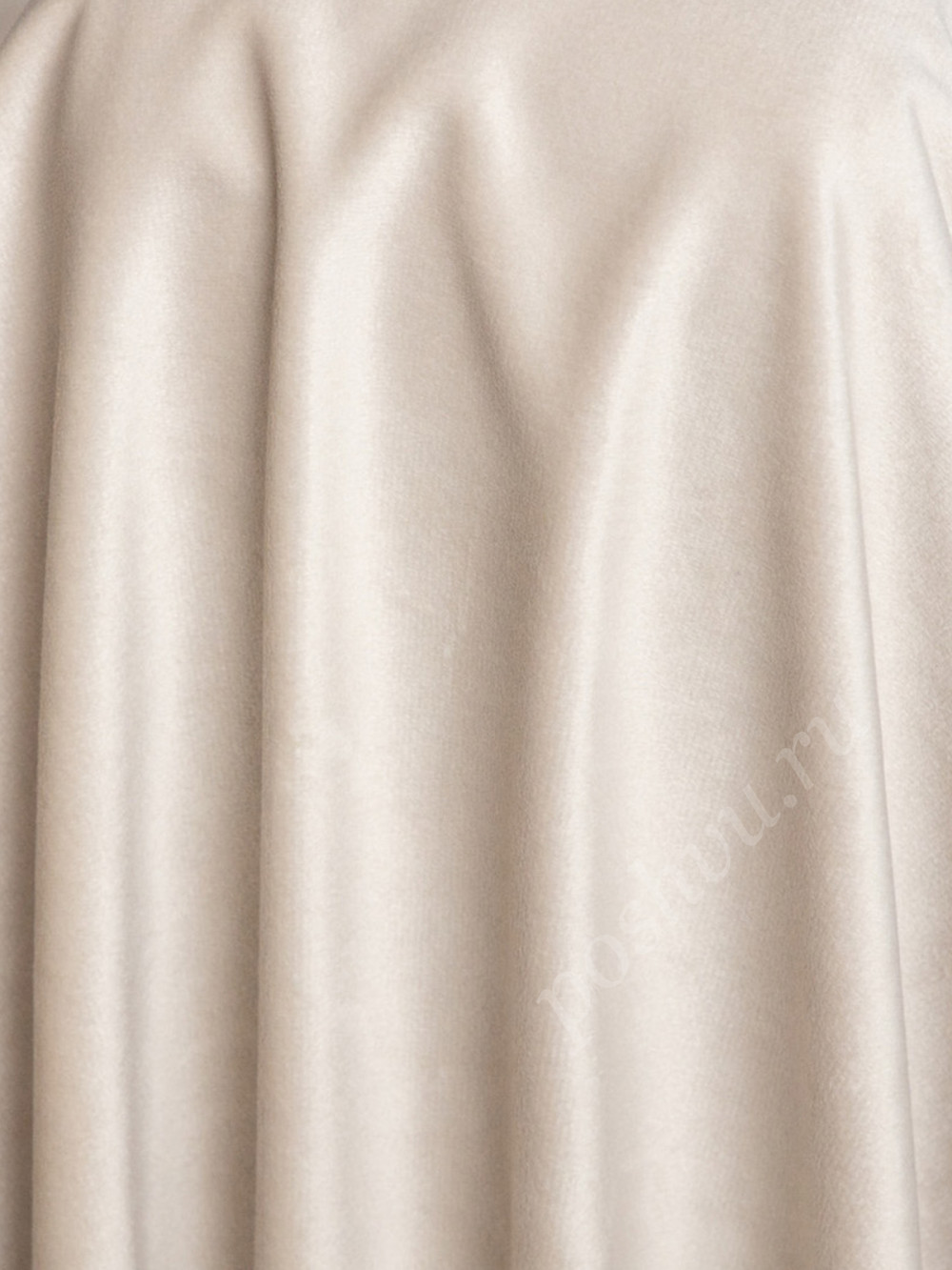 Ткань портьерная велюр MONACO цвета слоновой кости