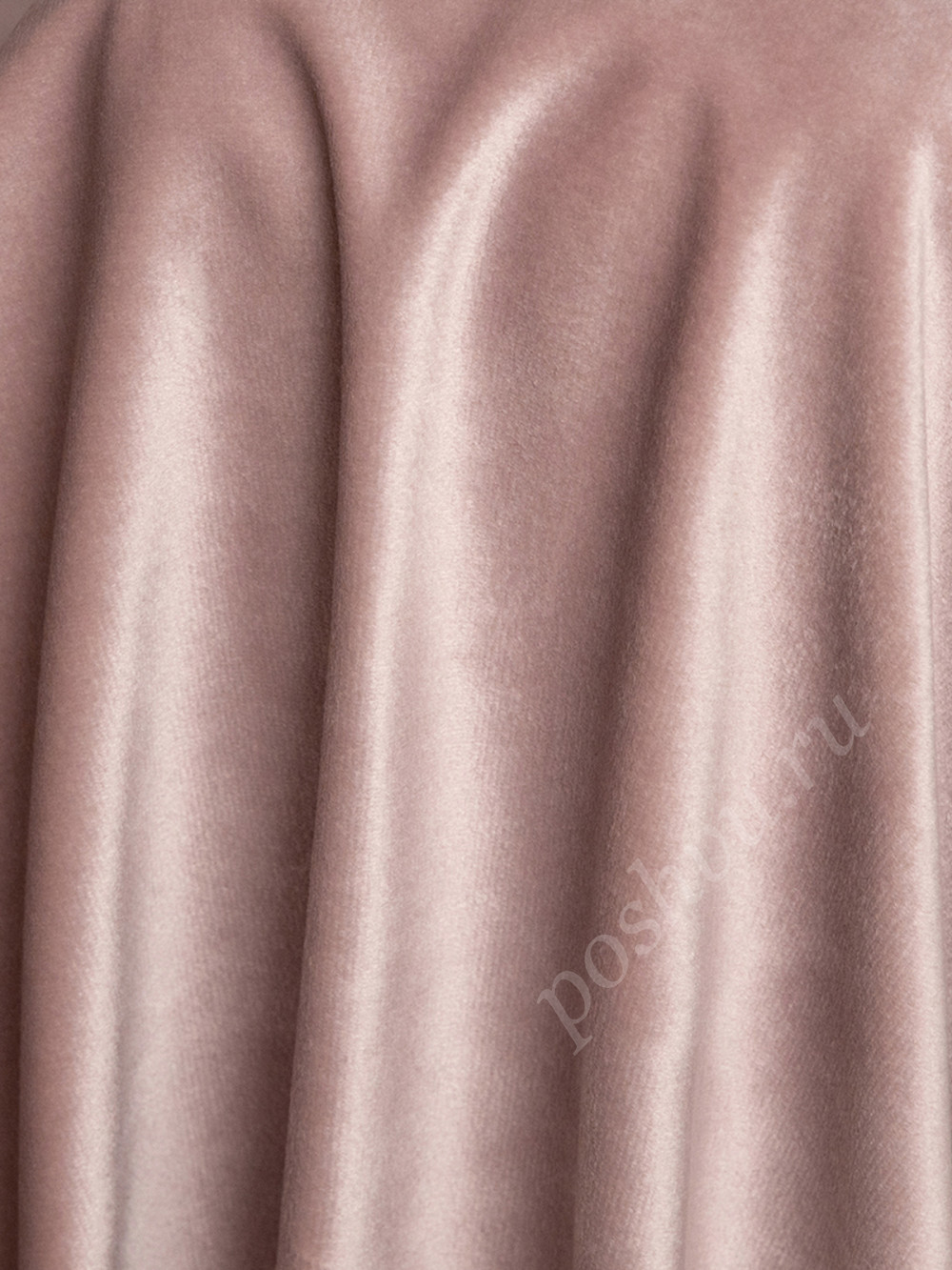 Ткань портьерная велюр MONACO розового цвета