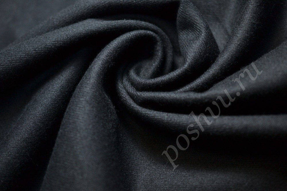 Ткань костюмная антрацитово-серого оттенка