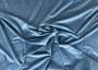Портьерная ткань бархат VELVET BRUGGE однотонная средне-голубого цвета, шир.280см