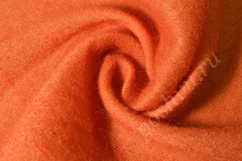 Костюмная ткань ярко-оранжевого цвета