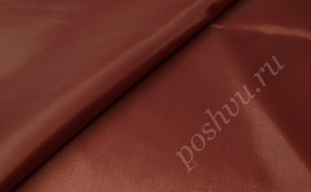 Подкладочная ткань таффета 190Т, цвет бордовый, 53 гр/м2