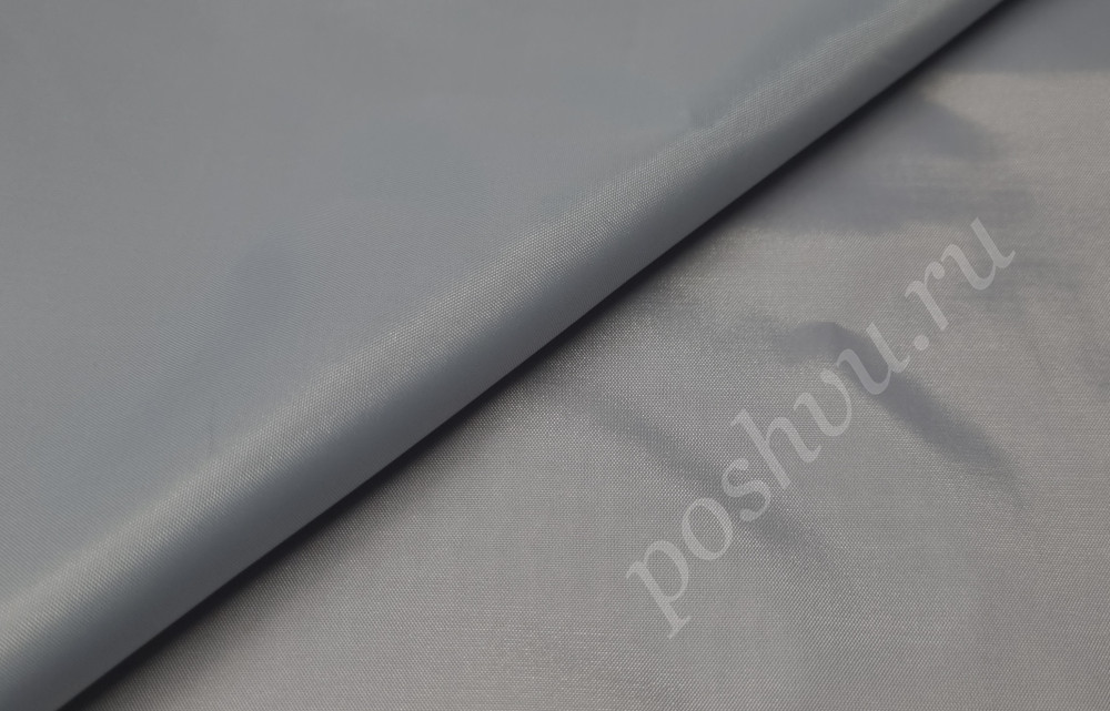 Подкладочная ткань таффета 190Т, цвет стальной, 53 гр/м2