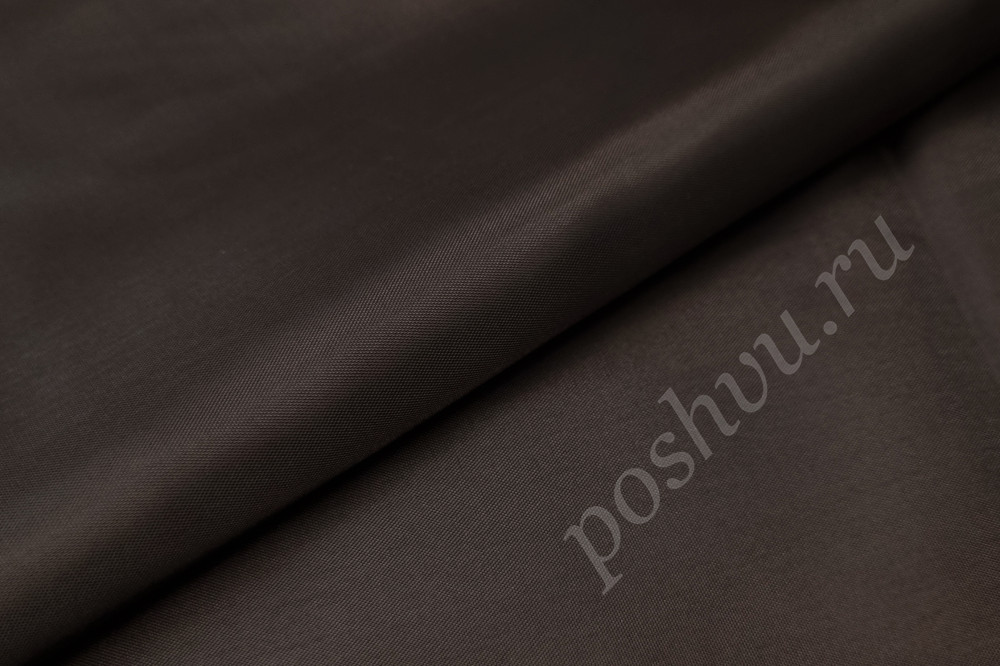 Подкладочная ткань таффета 190Т, цвет коричневый, 53 гр/м2