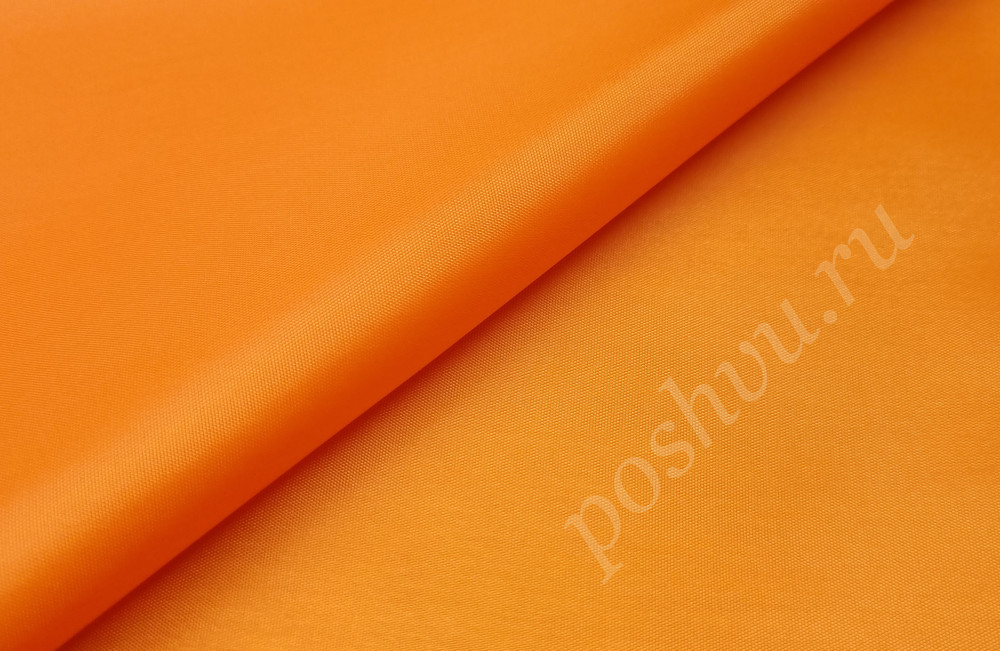 Подкладочная ткань таффета 190Т, цвет оранжевый, 53 гр/м2