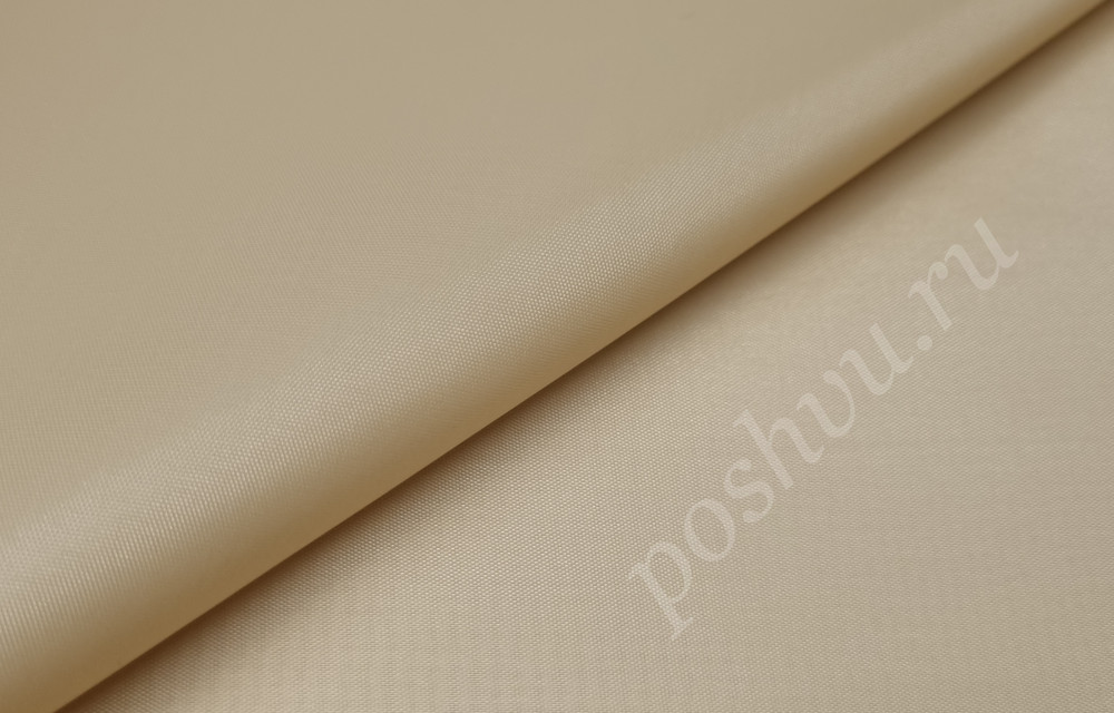 Подкладочная ткань таффета 190Т, цвет светло-бежевый, 53 гр/м2