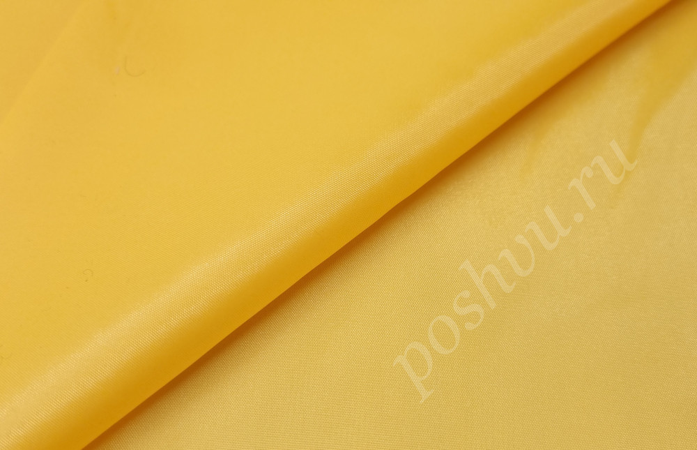 Подкладочная ткань таффета 190Т, цвет желтый, 53 гр/м2