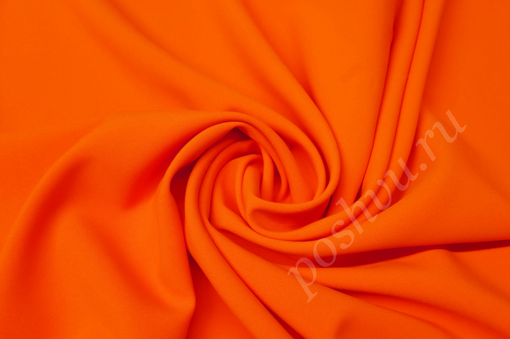 Габардин Сигнальный "Fuhua" Неоновый оранжевый цвет