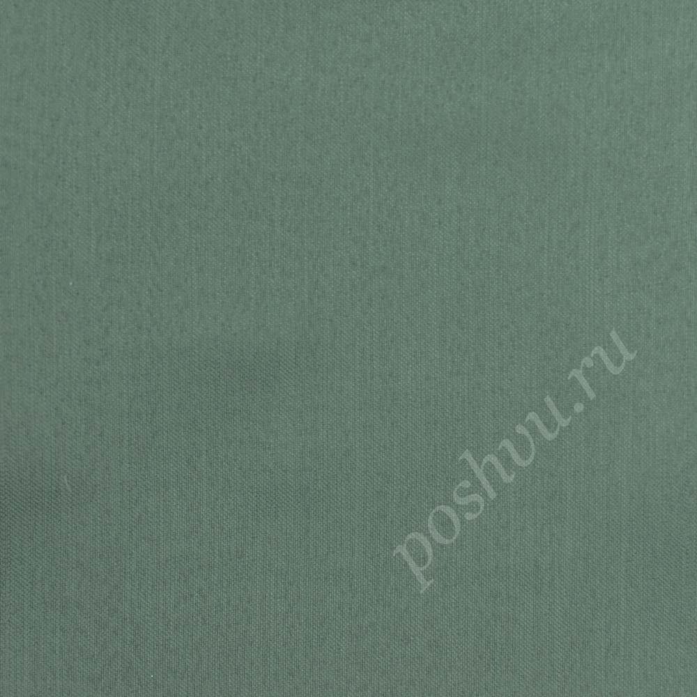 Портьерная ткань блэкаут под лен GERARDO мятного цвета, выс.290см