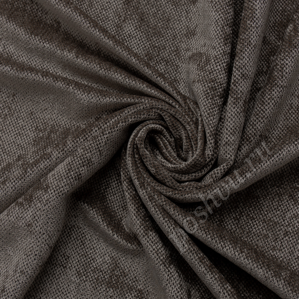 Портьерная ткань HAMLET песочного цвета с ворсом, выс.295см