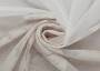 Тюль сетка GILDO с вышивкой бежевого цвета по низу полотна, выс.295см