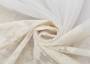 Тюль сетка GILDO с вышивкой кремового цвета по низу полотна, выс.295см