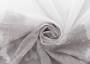 Тюль сетка GILDO с вышивкой серо-бежевого цвета по низу полотна, выс.295см
