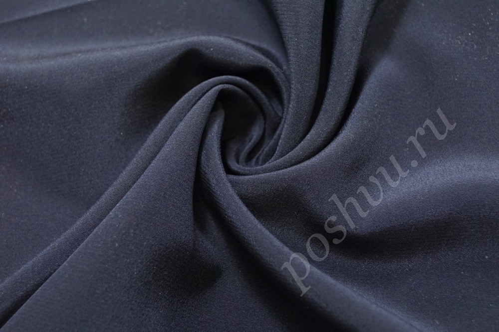 Шелковая ткань темно-синего оттенка