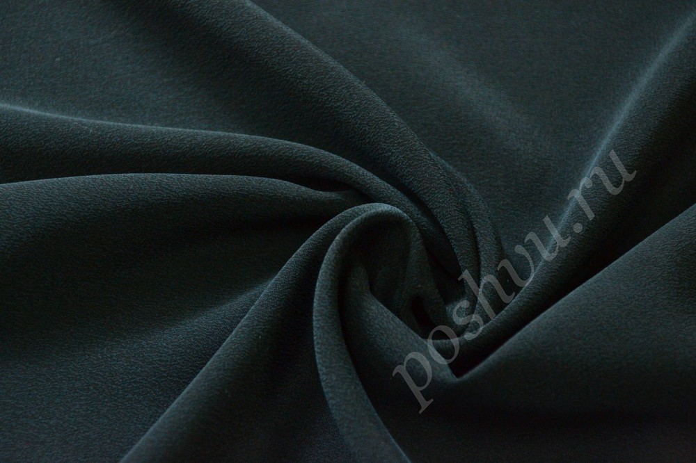 Ткань шелк темного серо-синего оттенка