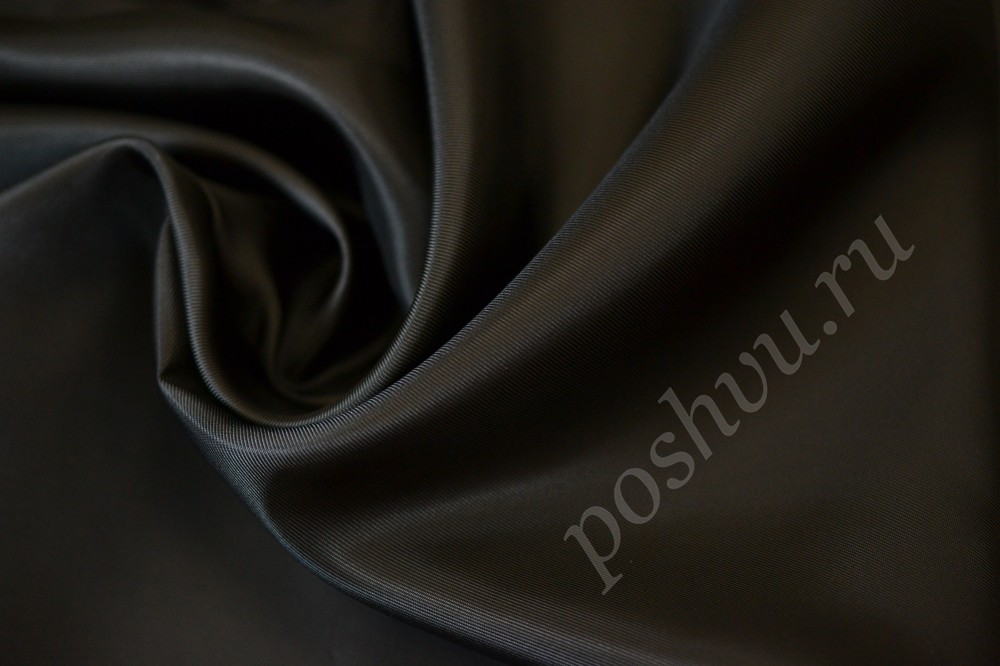 Ткань подкладочная роскошного черного оттенка