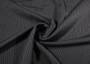 Костюмная ткань Анжелика в полоску темно-серого цвета