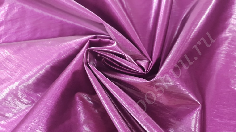 Плащевая Дюспо металлик фиолетового цвета
