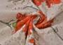 Итальянская гипюровая ткань гипюр красные гвоздики