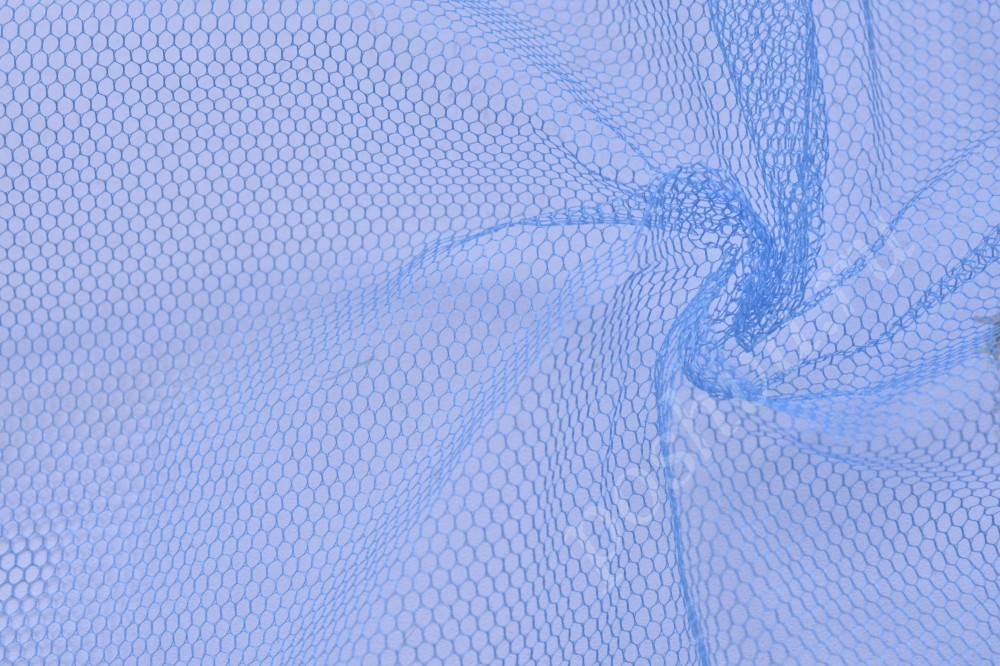 Ткань фатин нежно-голубого цвета