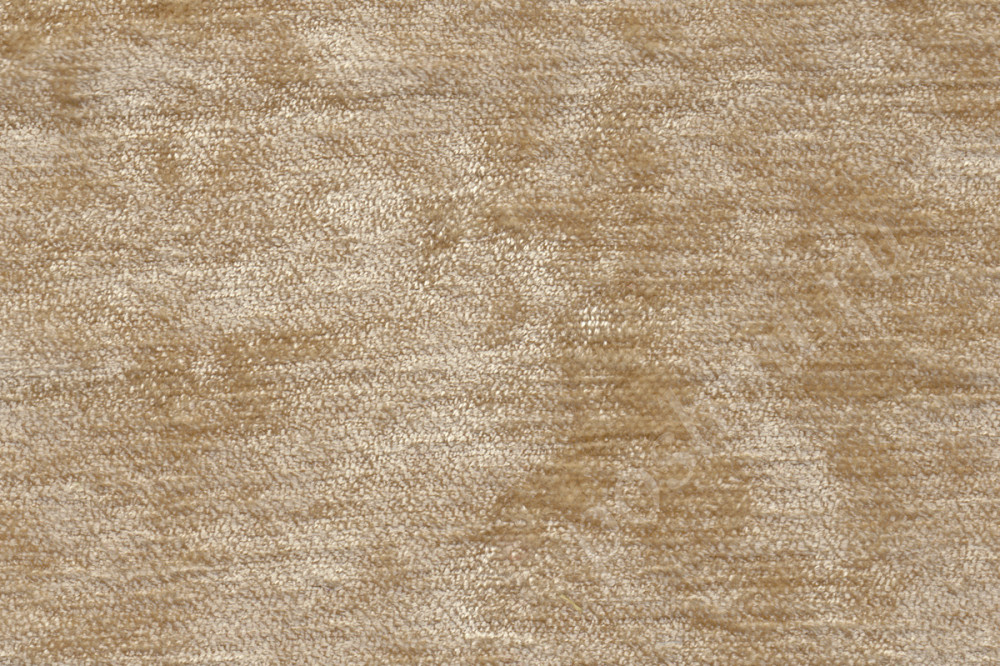 Портьерная ткань бархат PRADO однотонная бежевого цвета, шир.143см