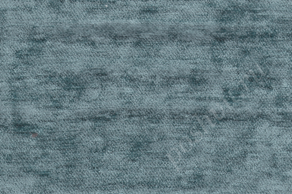 Портьерная ткань бархат PRADO однотонная серо-голубого цвета, шир.143см