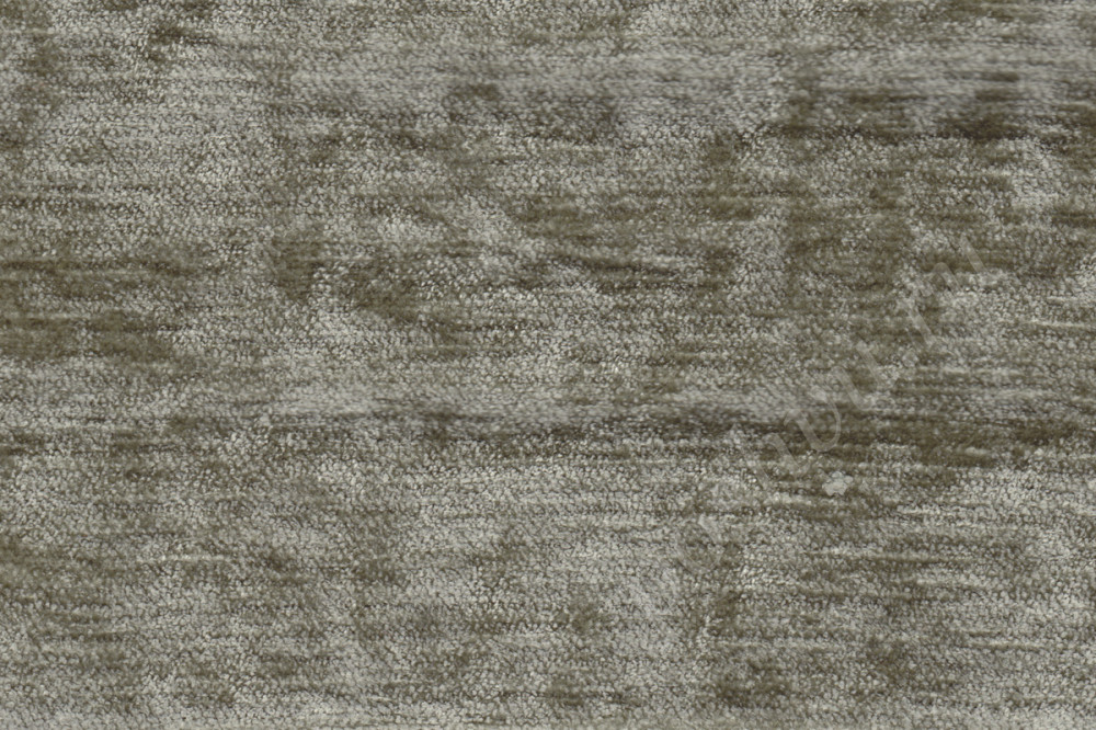 Портьерная ткань бархат PRADO однотонная серо-оливкового цвета, шир.143см