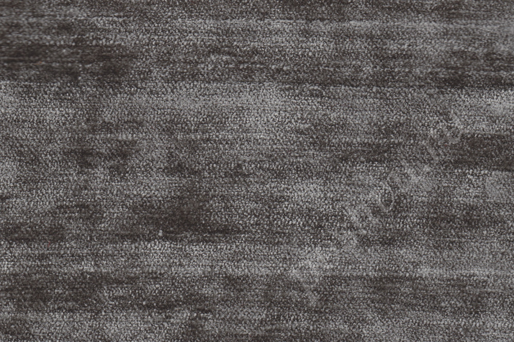 Портьерная ткань бархат PRADO однотонная серого цвета, шир.143см