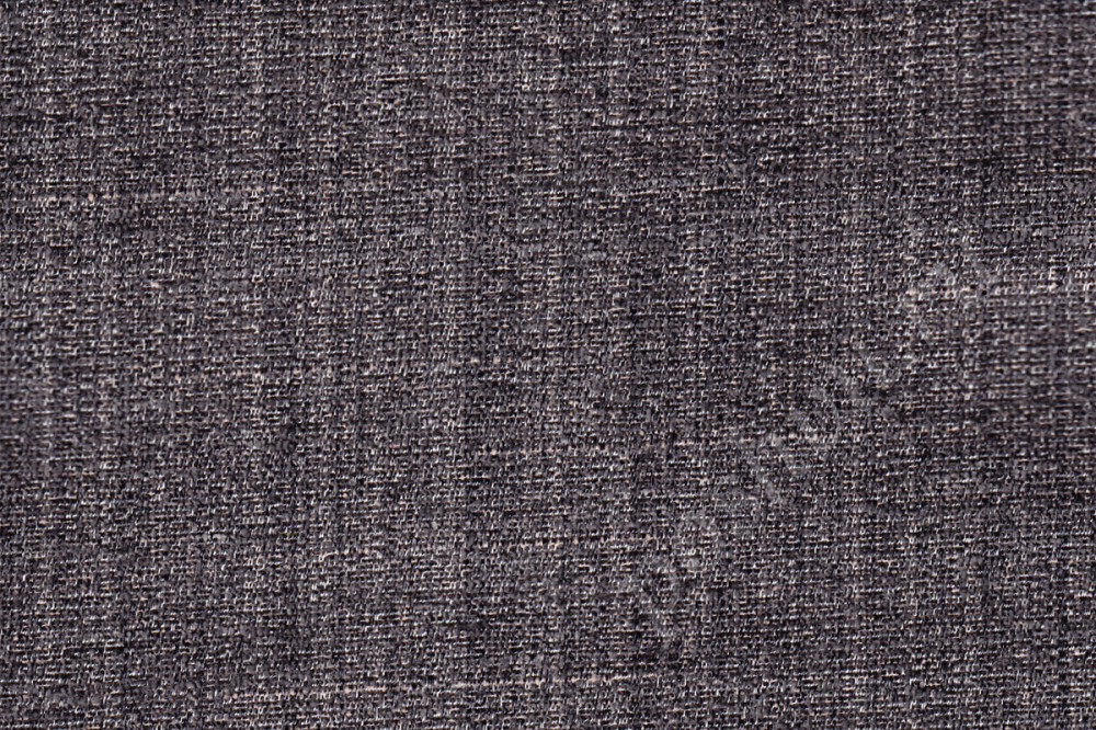 Портьерная ткань ISABELLA бархатистая, однотонная коричнево-серого цвета, шир.139см