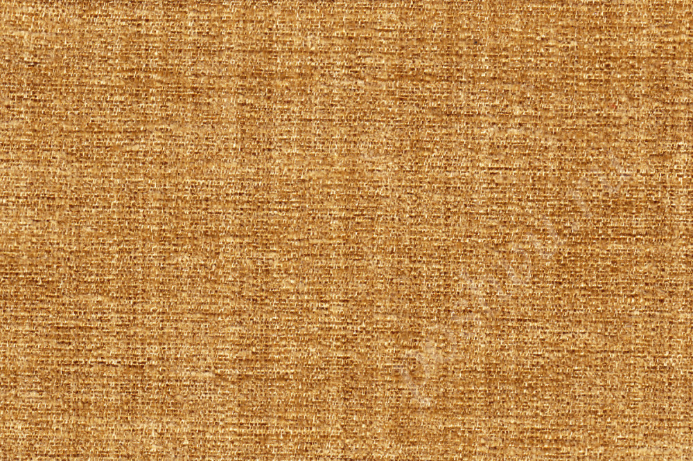 Портьерная ткань ISABELLA бархатистая, однотонная оранжево-желтого цвета, шир.139см