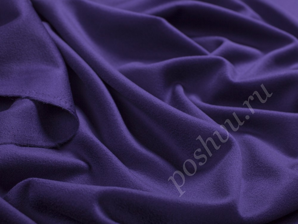 Ткань Кашемир глубокого фиолетового оттенка