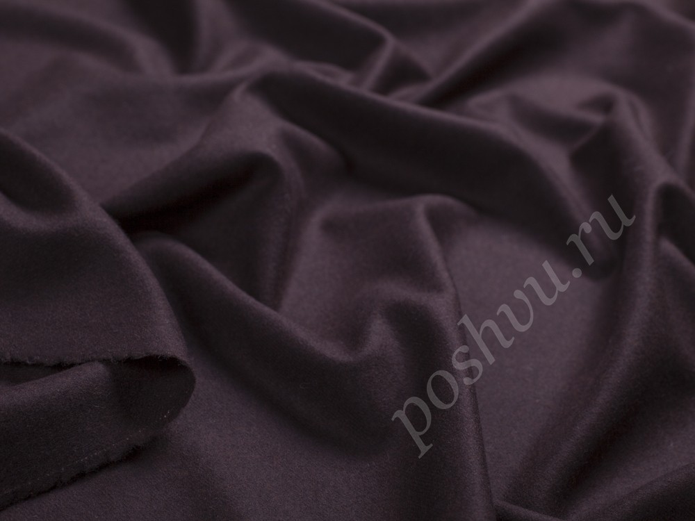 Ткань Кашемирглубокого лилово-коричневого оттенка