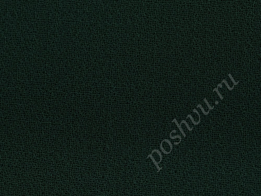 Ткань Креп темно-зеленого оттенка