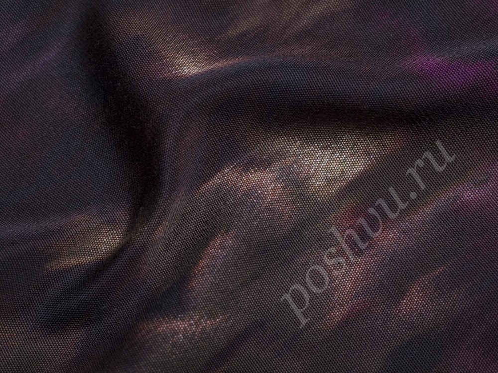Ткань Шелк Фиолетовые иллюзии