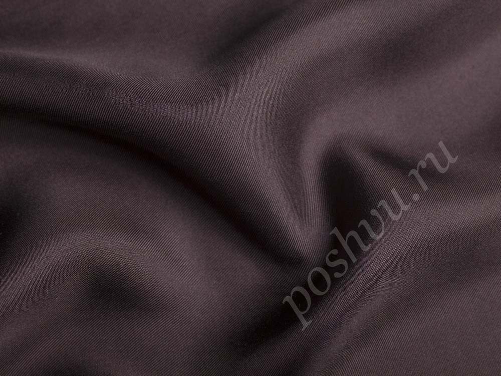 Ткань Шелк темного коричнево-фиолетового оттенка